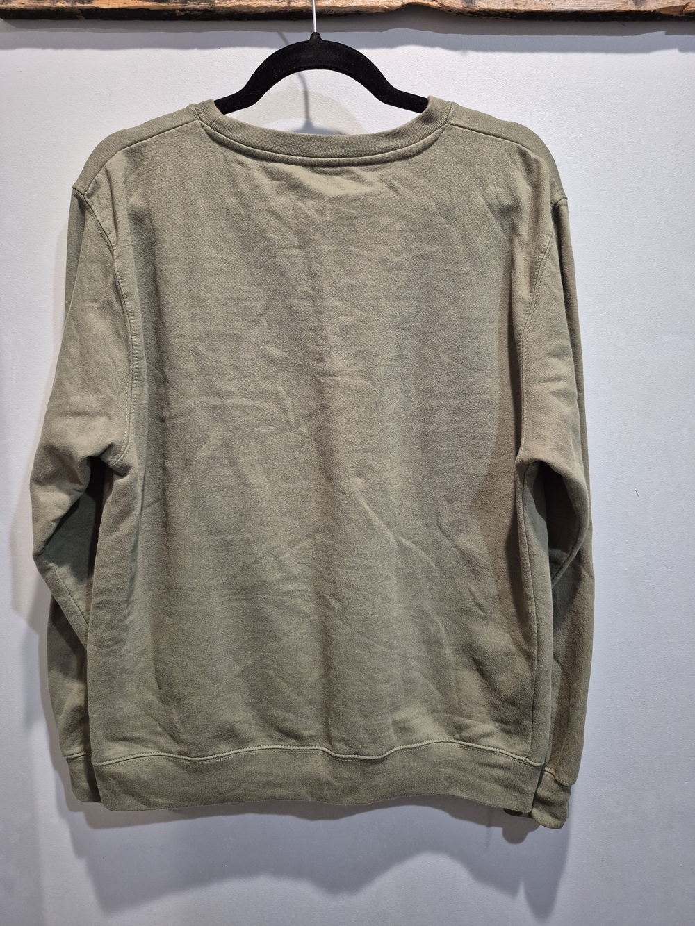 'Just One More' Plant Graphic Olive Sweatshirt Womens Size Medium Cozy - Picture 6 of 6